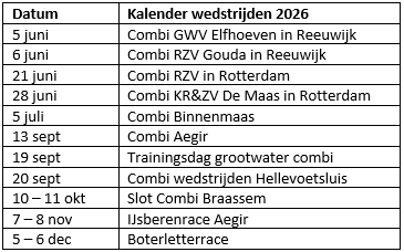 JZH wedstrijd kalender 2026